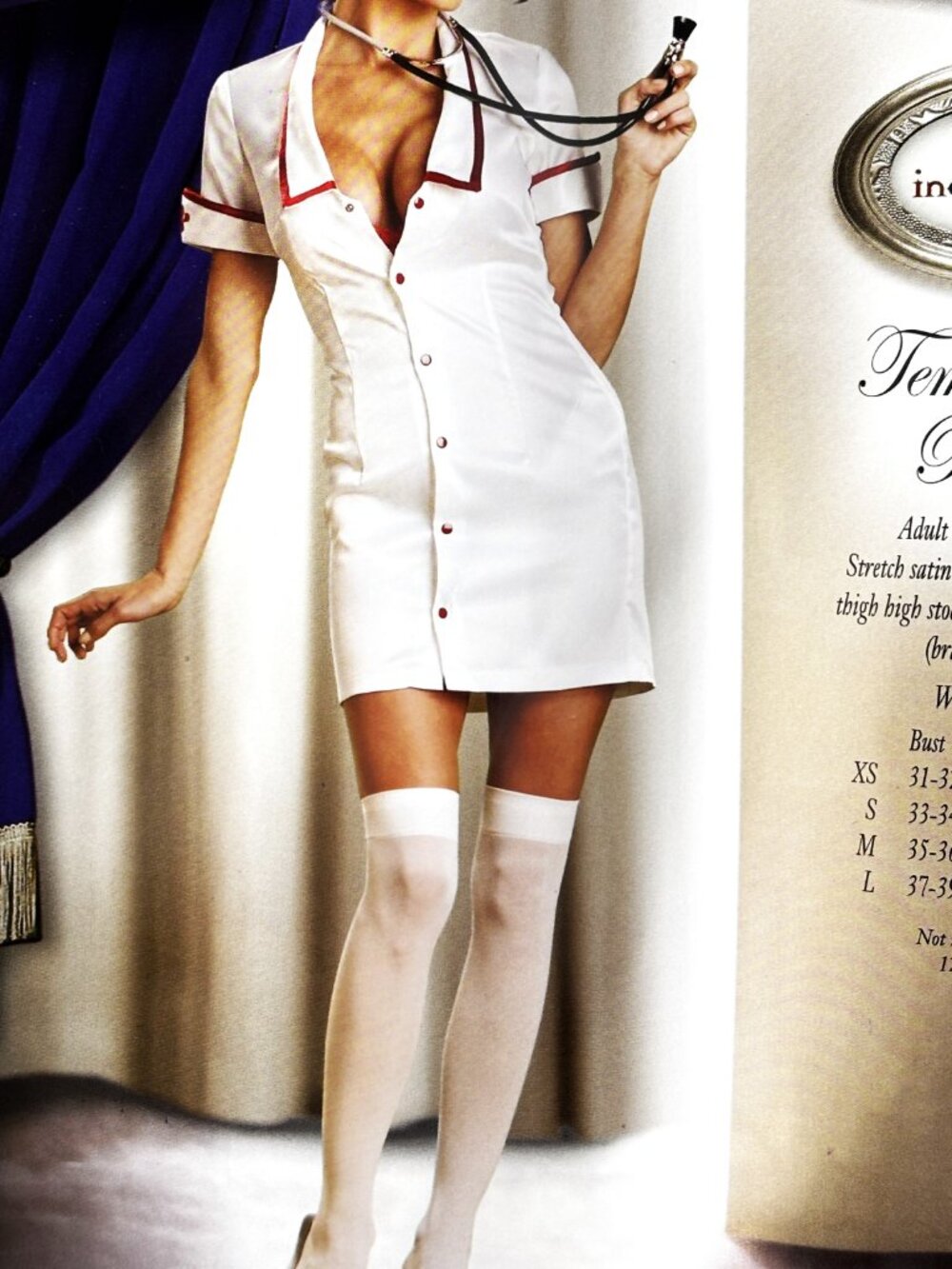 Sexy Nurse - temperature Rising incharacter costume NWOT